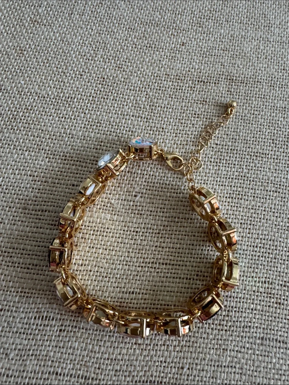 Bloom Sienna Gold Multi-Stone Women's Bracelet Opal, Clear & Amber Accents